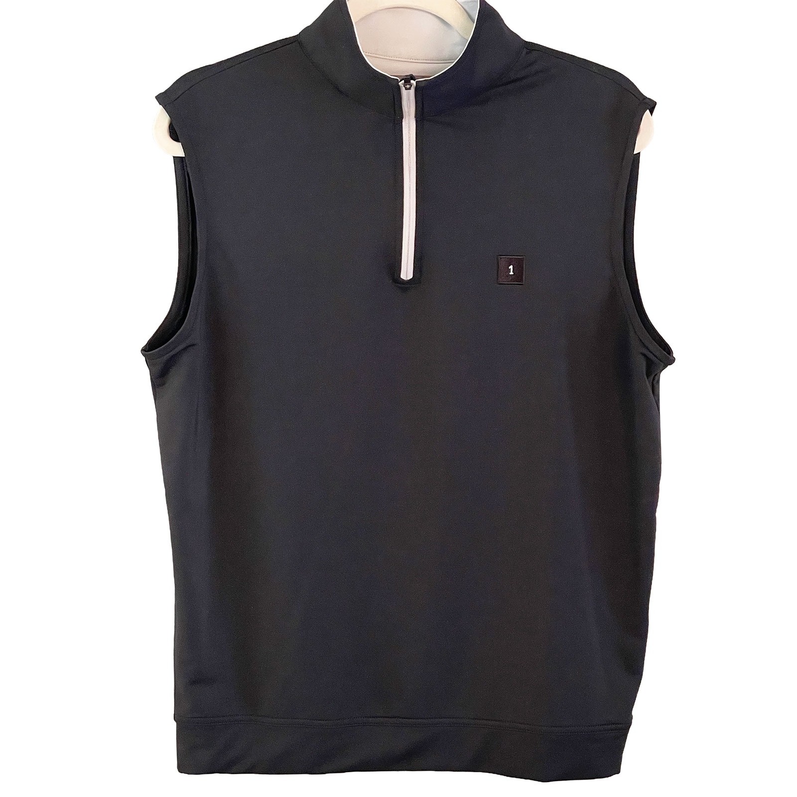 Peter Millar Women Golf Crown Sport Sleeveless 1/4 zip Black