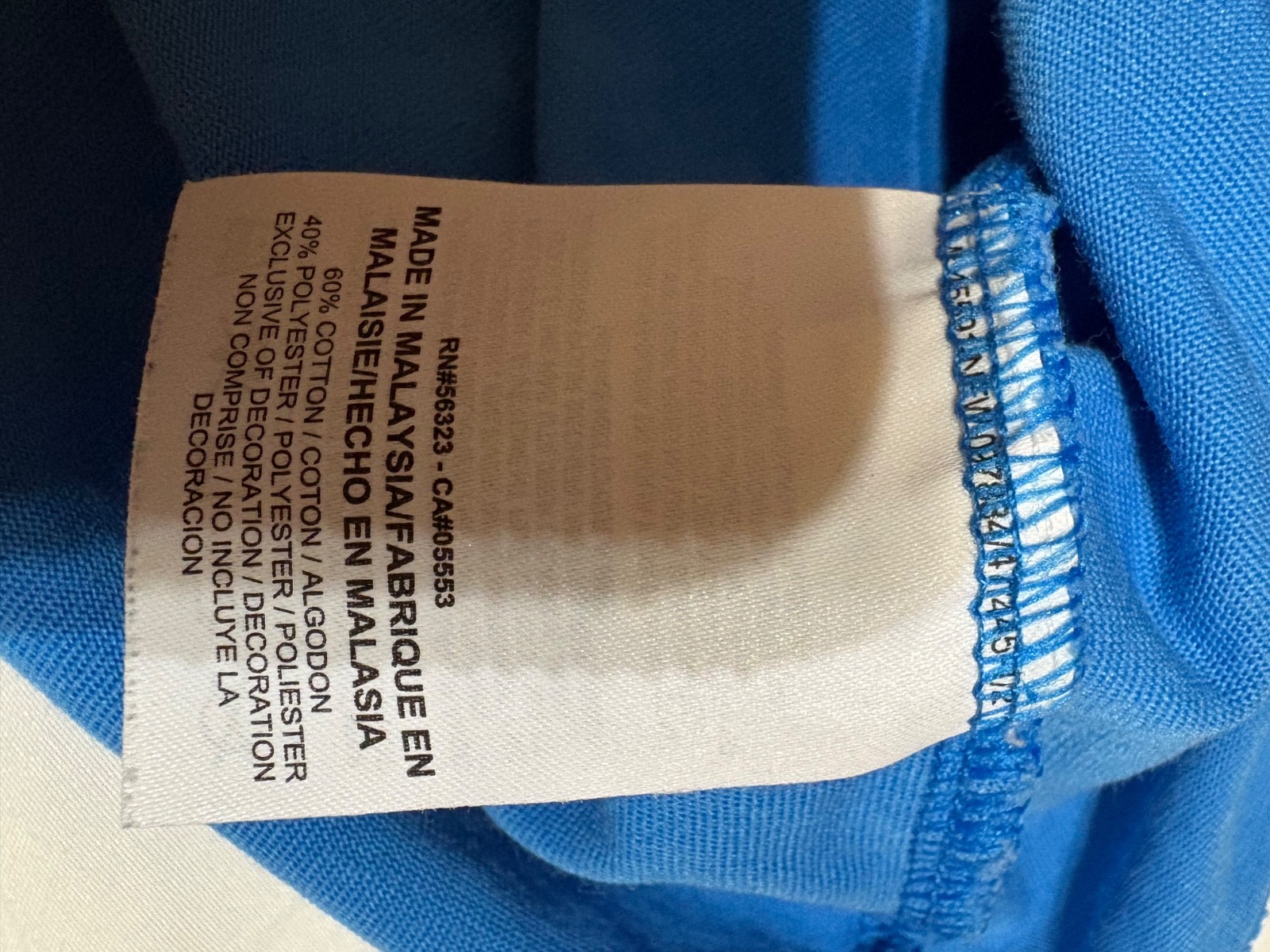 The Nike Tee Shirt Athletic Cut Blue V-Neck Dri-Fit Short Sleeve Women’s Size XL