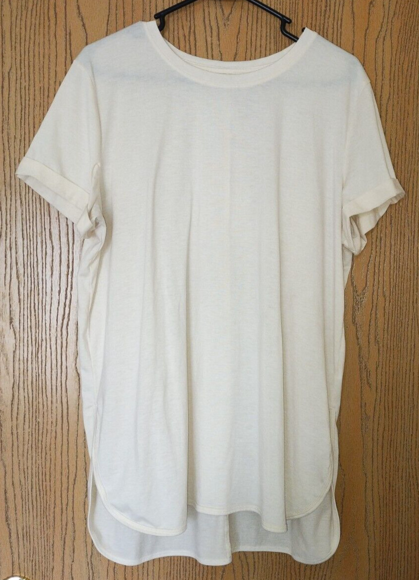 Tek Gear Women’s XL Sleeve T-Shirt Off White Cream Colored