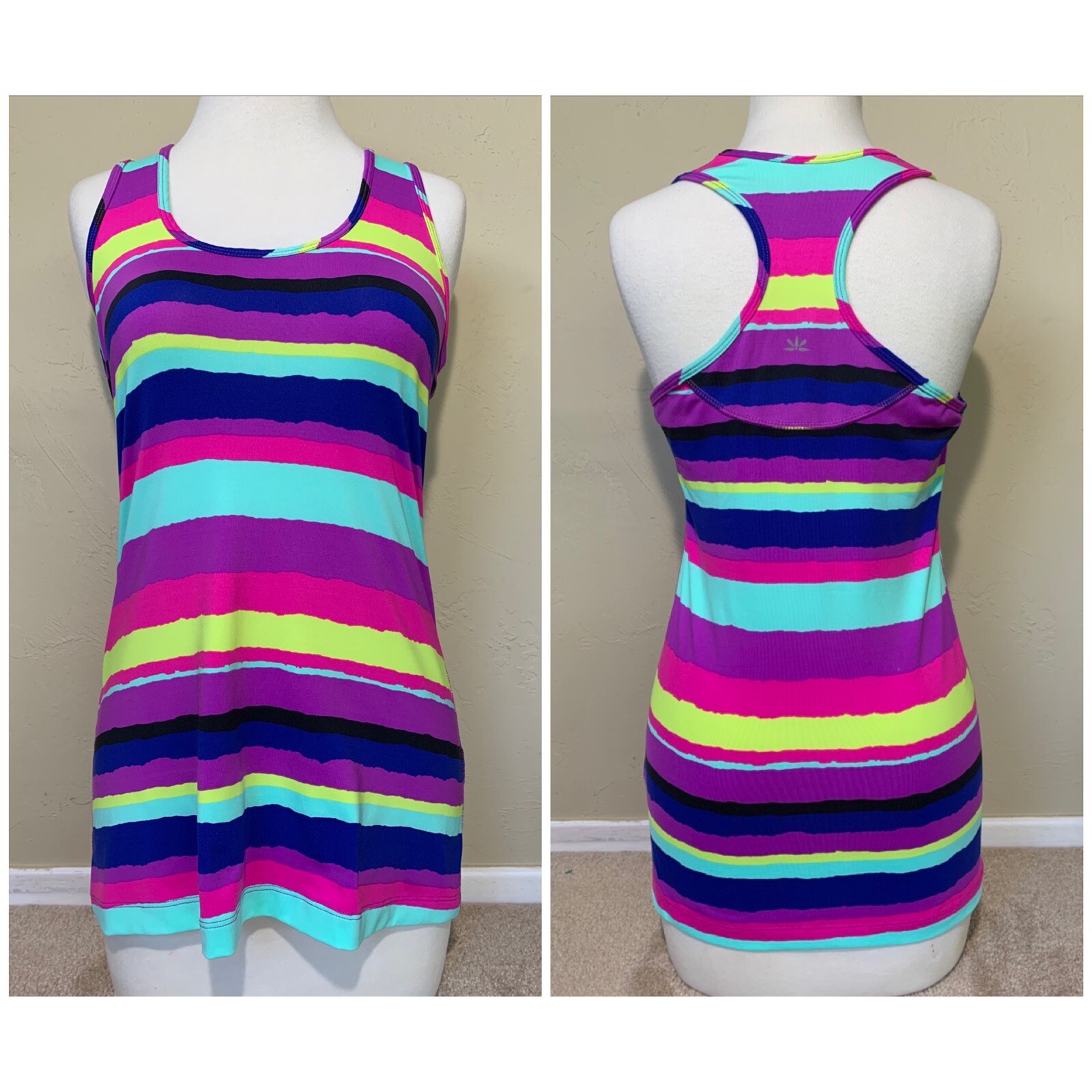 EUC Lukka Lux Racerback Tank Top PINK PURPLE BLACK BLUE AQUA YELLOW SM MSRP $68