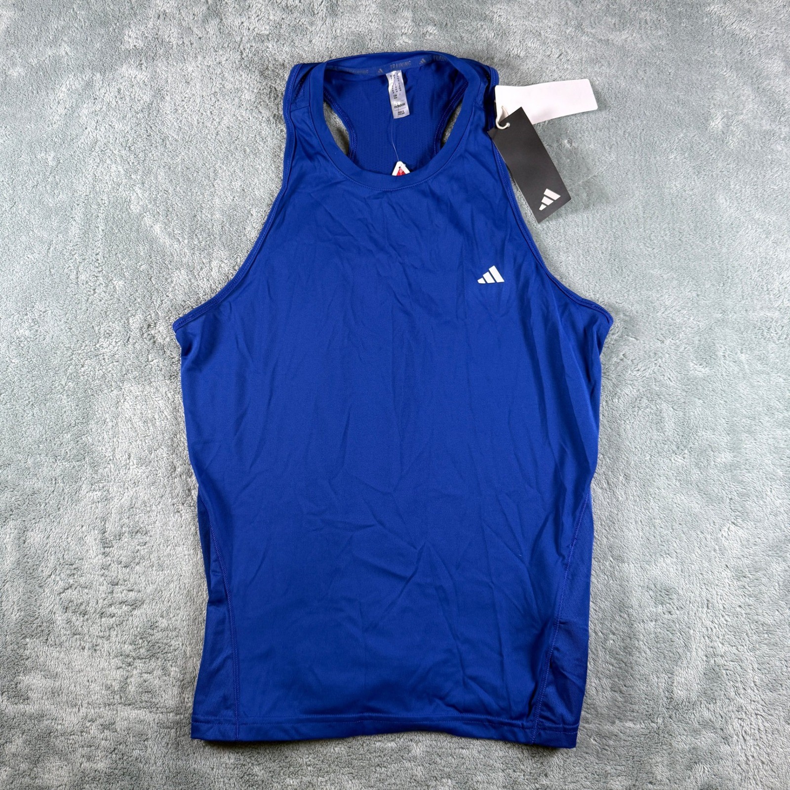 Adidas WTR D4T Training Tank Top Blue Teijin Deltapeak IX9414 Womens Small