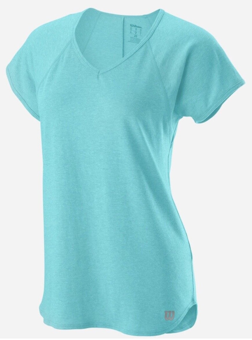 Womens Wilson V-Neck Tshirt Choose Size and Color Berry or Blue