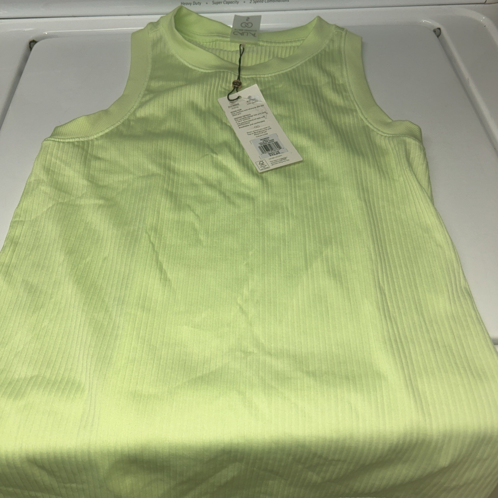 Calia By Carrie Underwood Women’s Ribbed Tank Spring Green Size S NWT