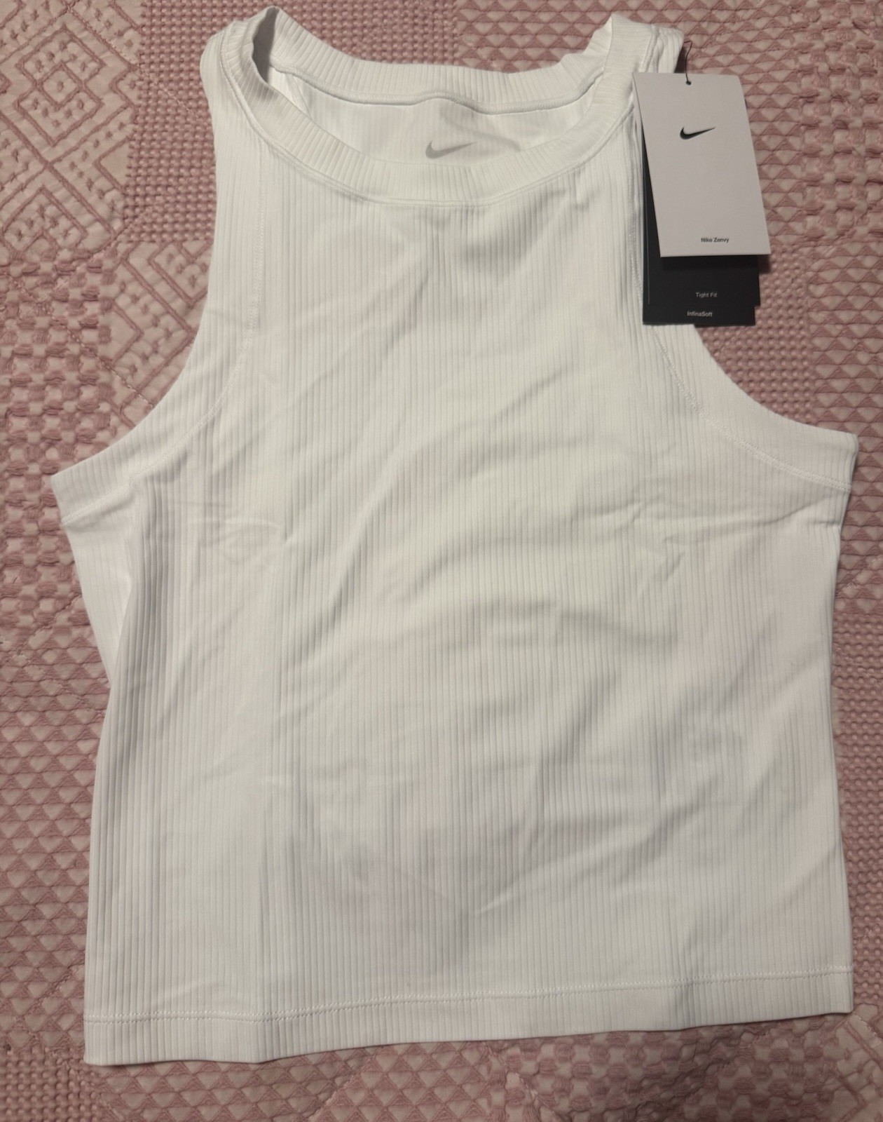 Nike Zenvy Women’s Dri Fit White Tank Top Size Xs NWT Free Shipping