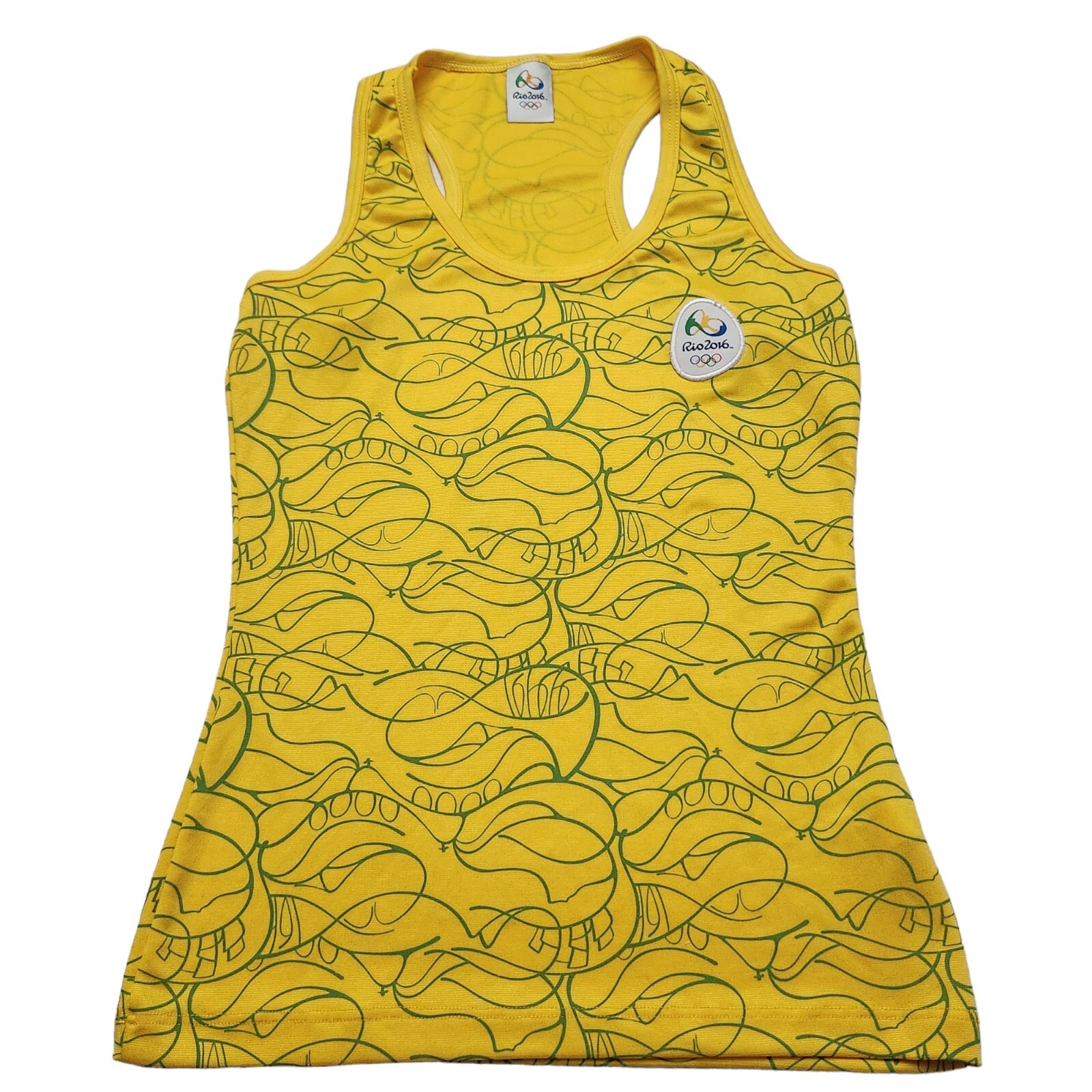 Women’s Yellow Tank Top Athletic Tank Top Rio Brazil Olympic Games 2016 Medium M