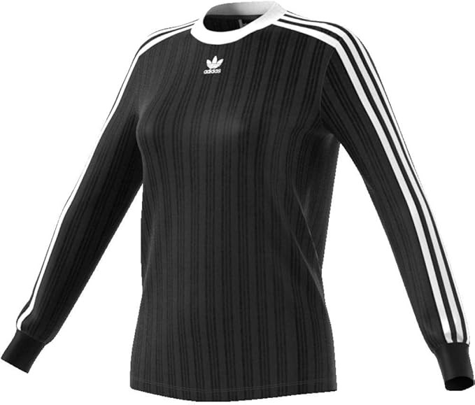 adidas Women Essentials 3-Stripes Long Sleeve T-Shirt Workout Top