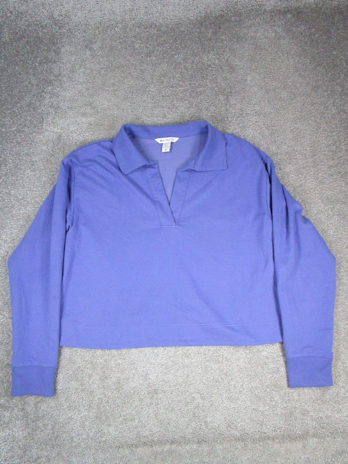 Athleta Shirt Womens Xs Purple Cotton Blend Pullover *