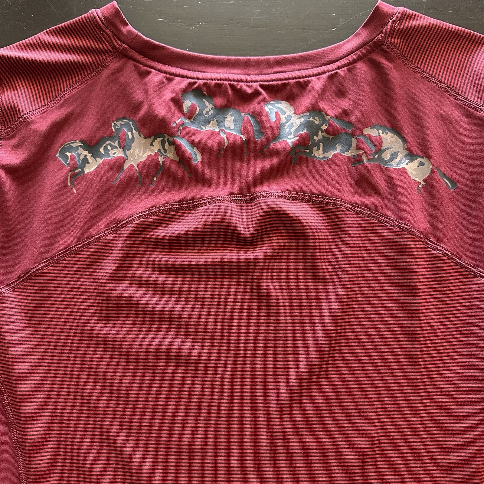 Kerrits Shirt Womens Medium Stretch Horse Performance Athletic Top Equestrian