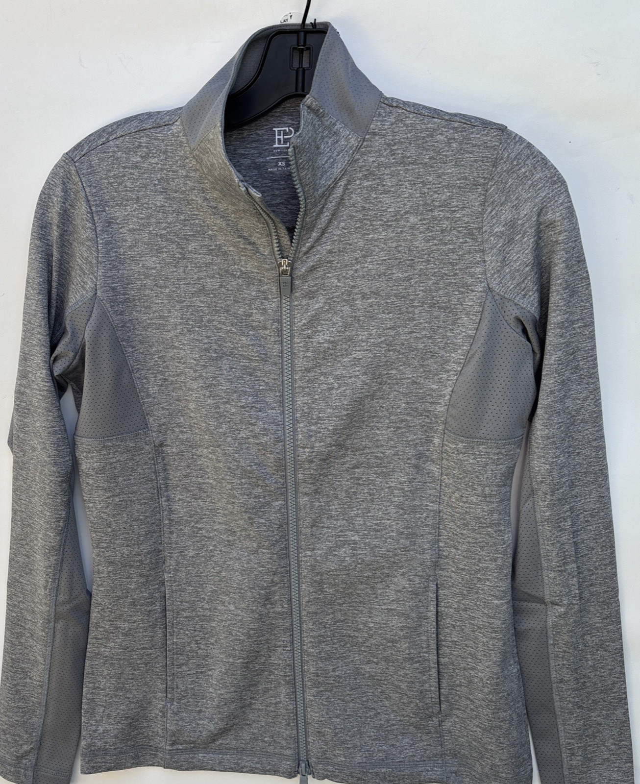 EP NY Golf Women’s Mesh Blocked Light Weight Jacket Full Zip Gray Size XS