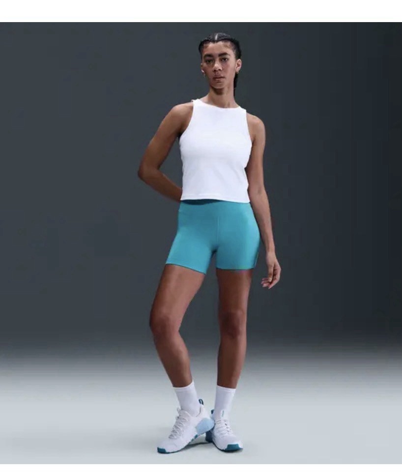Nike Zenvy Rib Ribbed Dri-FIT Tank HF2765-100 White Small NWT* 06