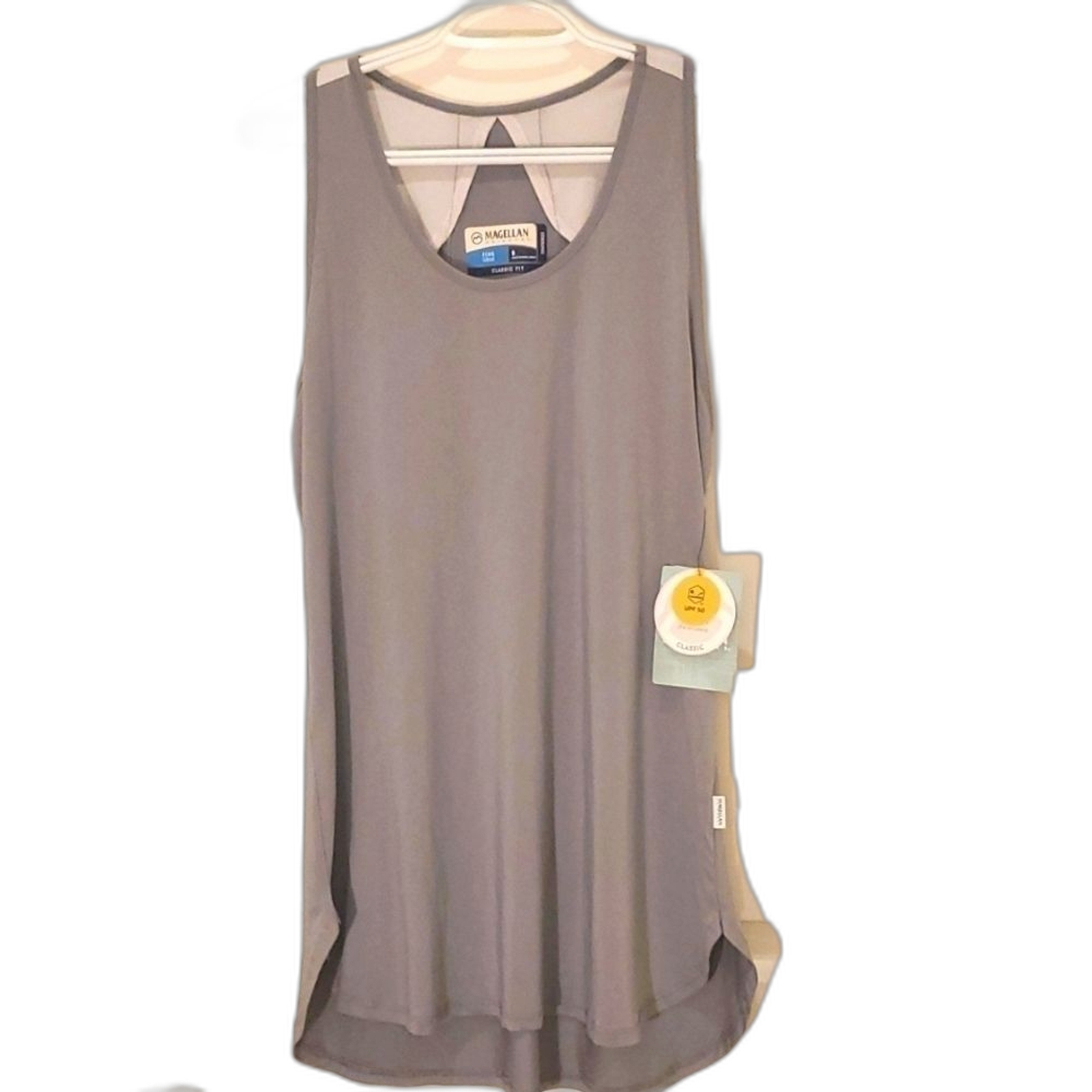 Magellan Outdoor Fish Gear Womens Cooling Tank Top Size S Gray Athletic
