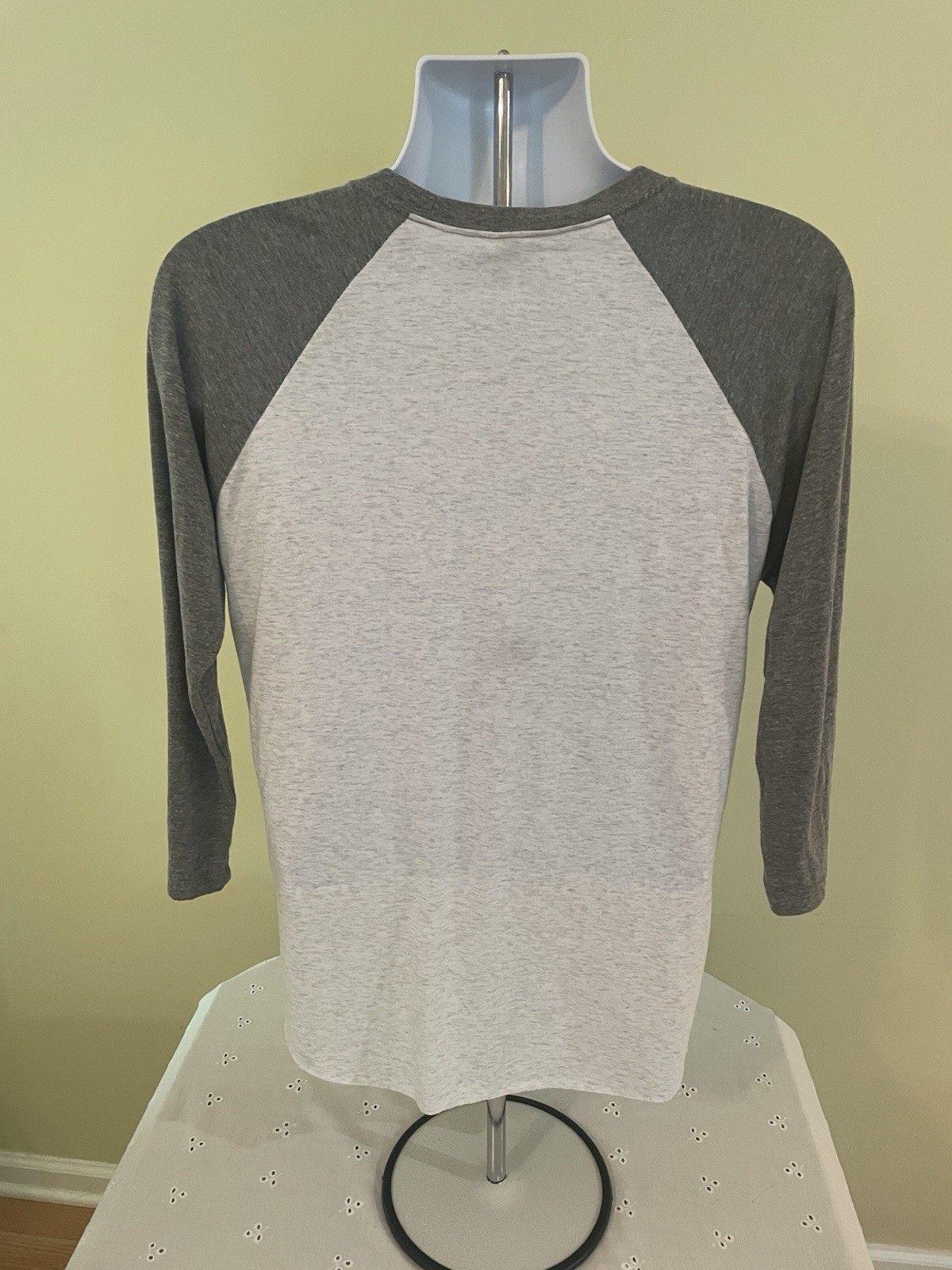 Next Level Gray Size Medium Long Sleeve Poly/Cotton/Rayon Crew Tee -SMC Pioneers