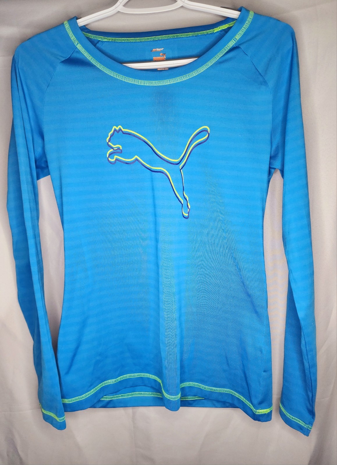 Puma SportLifestyle Blue Long Sleeve Performance Shirt Women’s Size UK 12