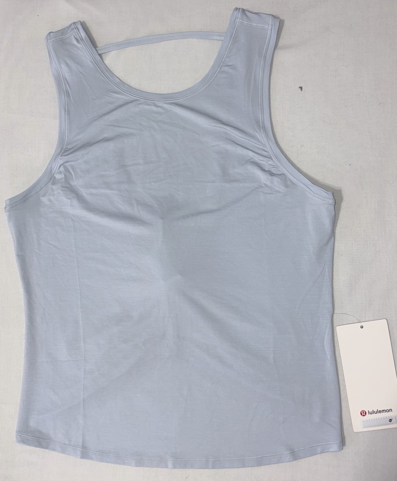 NWT💎LULULEMON💎SIZE 8💎DEEP STRETCH TANK💎AUTHENTIC💎HIP LENGTH💎STARCH BLUE💎