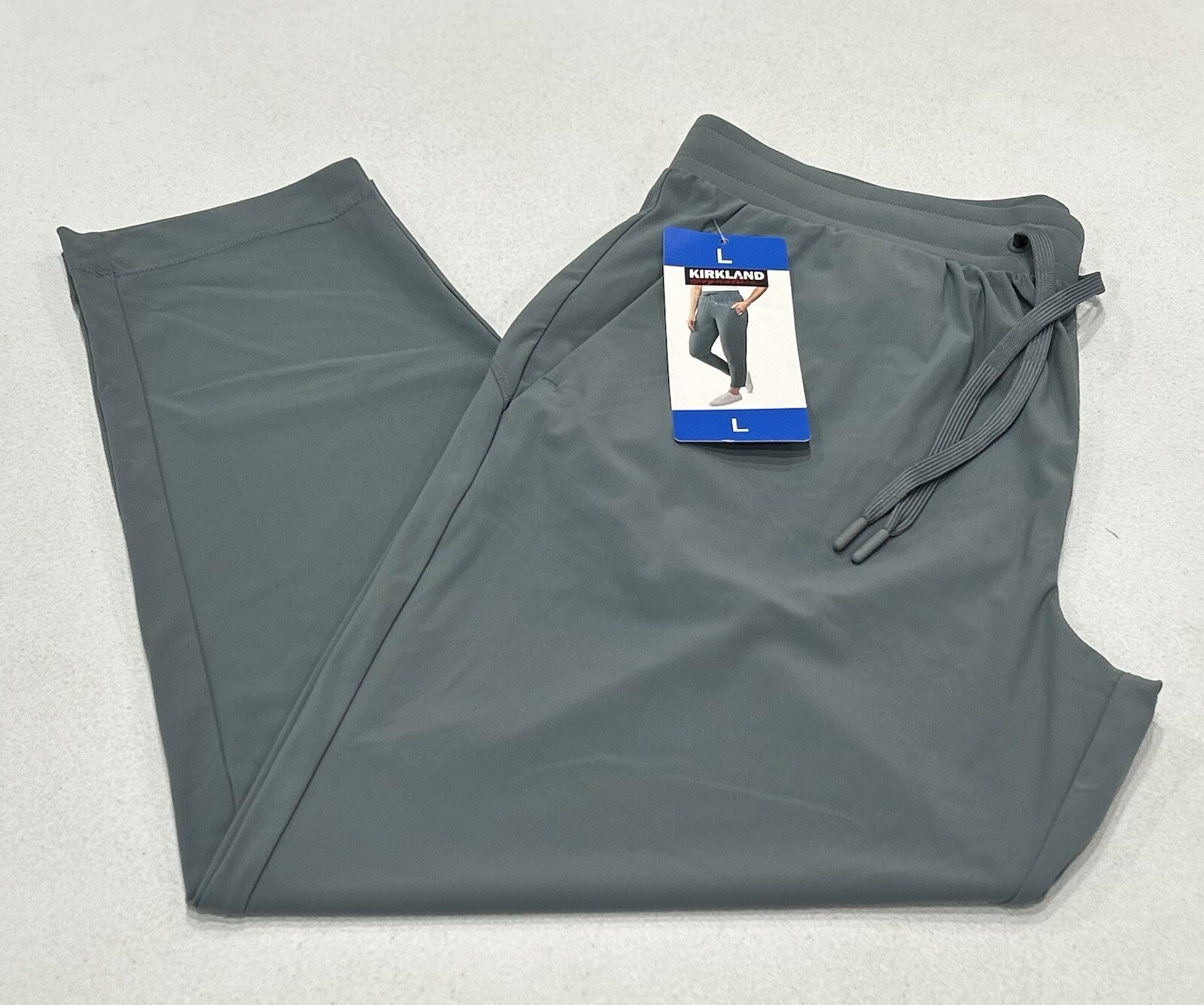 Kirkland Signature Women’s Active Pants, Blue (Light Gray), Size L