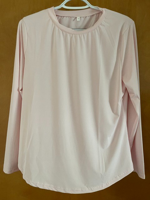 Women’s Long Sleeve Activewear Tops (Set of 3) Pink/Blue/Purple Size L