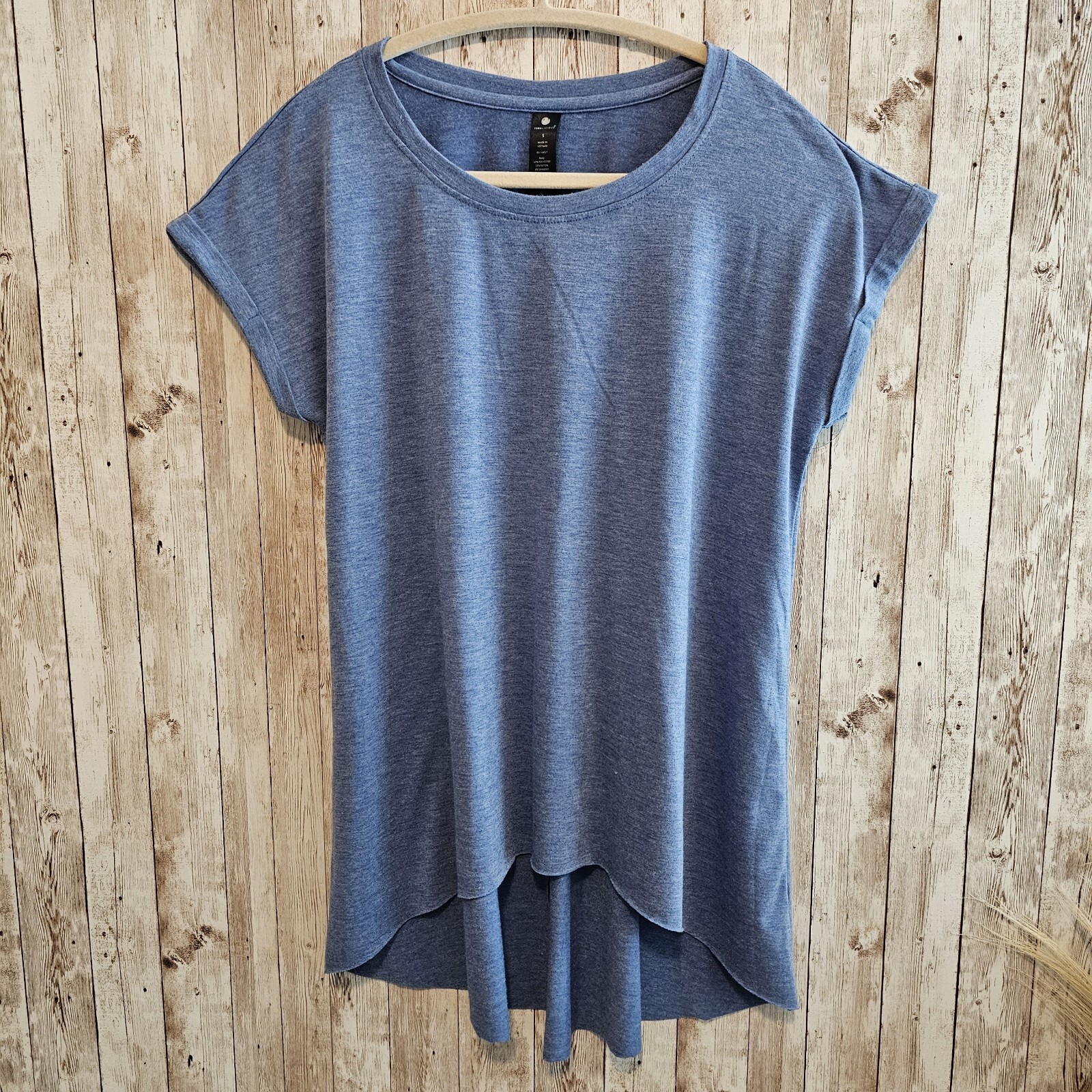 Women’s Top S Yogalicious Short Sleeve Blue, Super Soft & Comfy