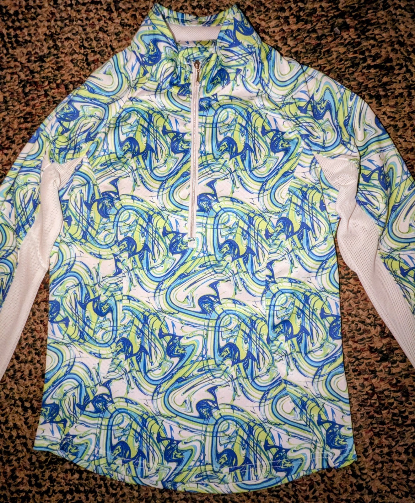 Pebble Beach Dry-Luxe Performance Womens XS Extra Small 1/4 Zip Shirt Top Nice