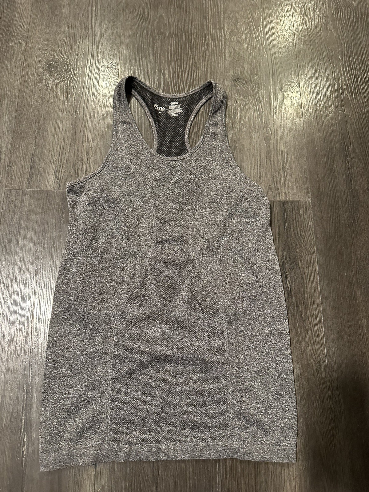 Zyia Copper Charged Tank Racerback Dark Gray Sporty Athletic Gym Size medium