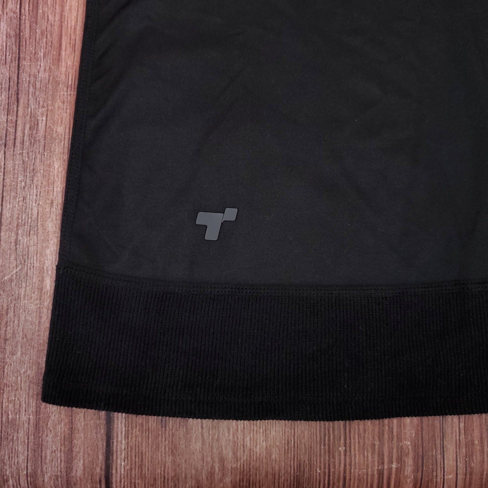 Terramar Womens Large 2.0 Cloud Nine Half Zip Base Layer Top Pullover Black