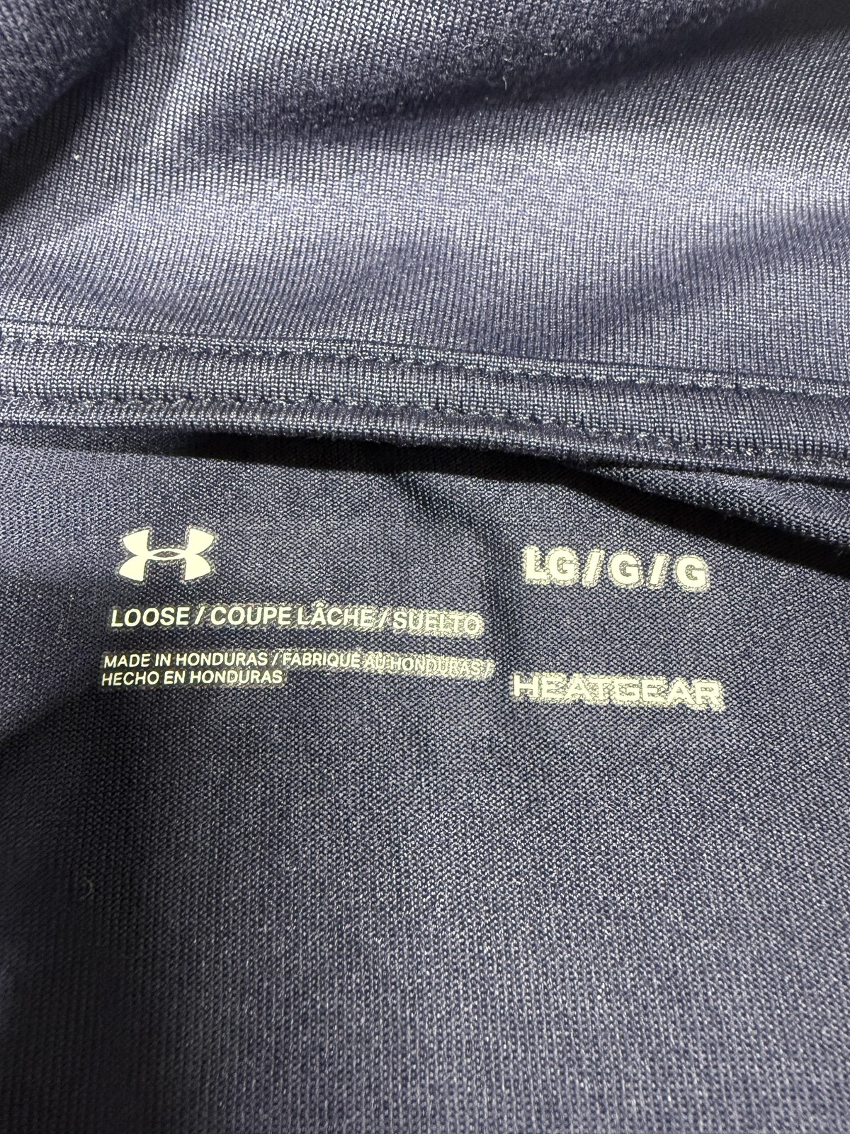 NWT Under Armour Pullover Womens Large Blue Long Sleeve 1/4 Zip HeatGear Barilla