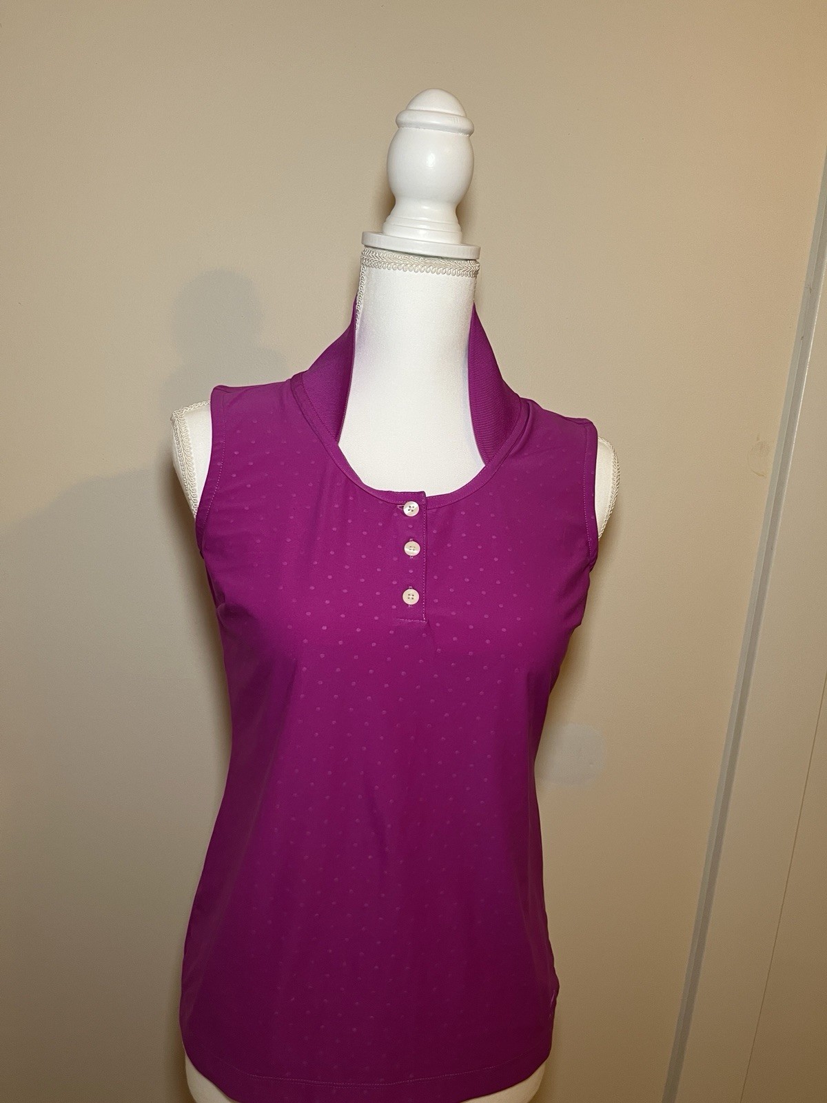 Nike Golf Tour Performance Tank Shirt Dri-Fit Stay Cool Top Womens Small Purple