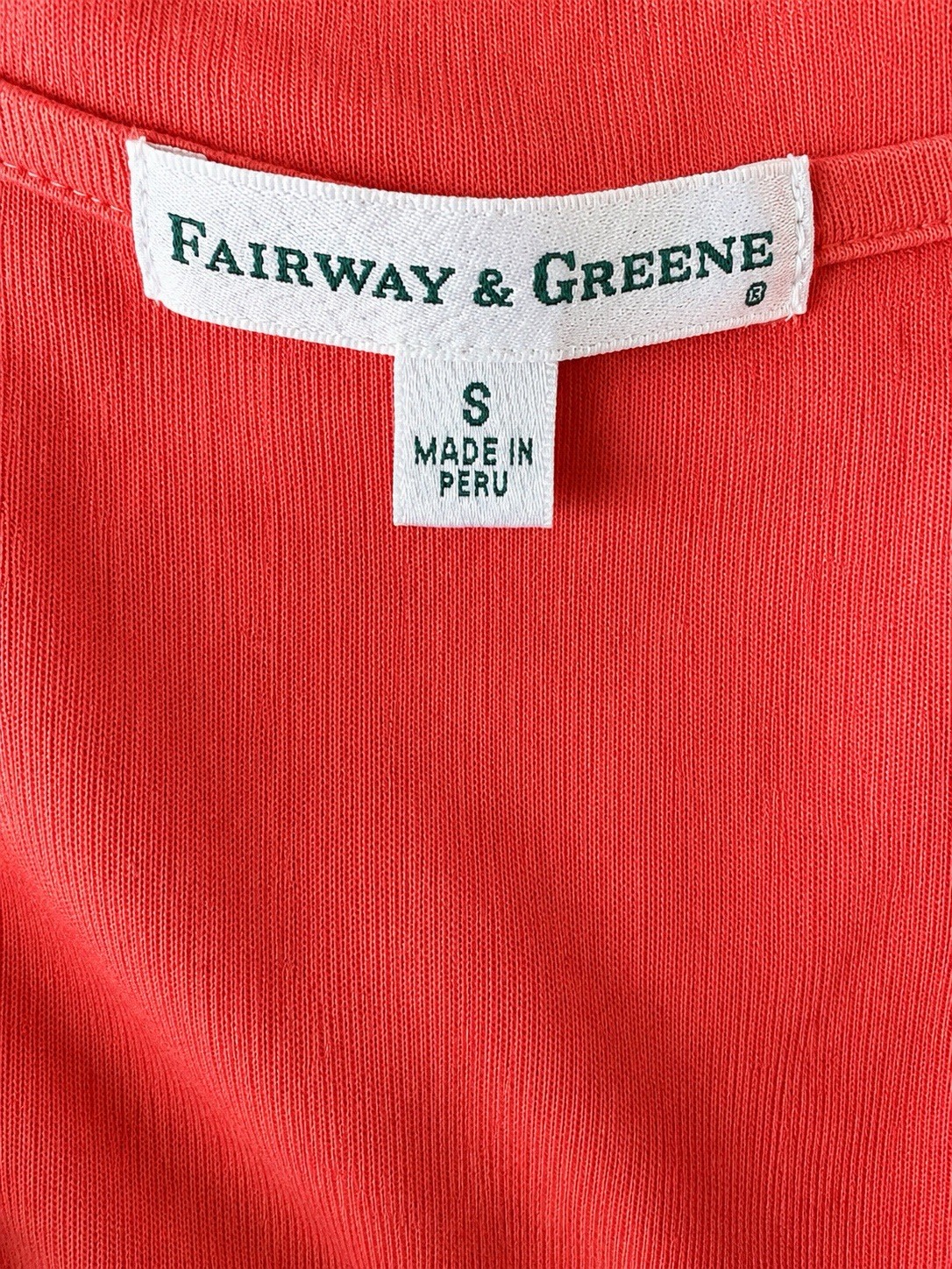 Fairway & Greene Quarter-Zip Pullover – Women’s Small – Coral Red