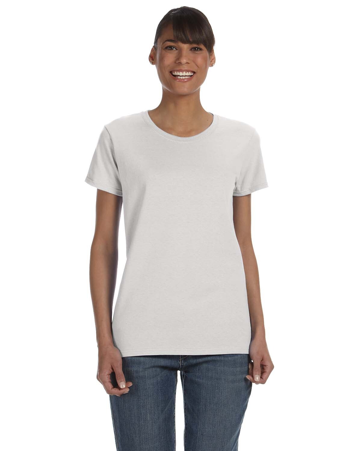 Gildan Ladies’ Heavy Cotton Preshrunk 5.3 oz. Short Sleeves T-Shirt G500L S-3XL