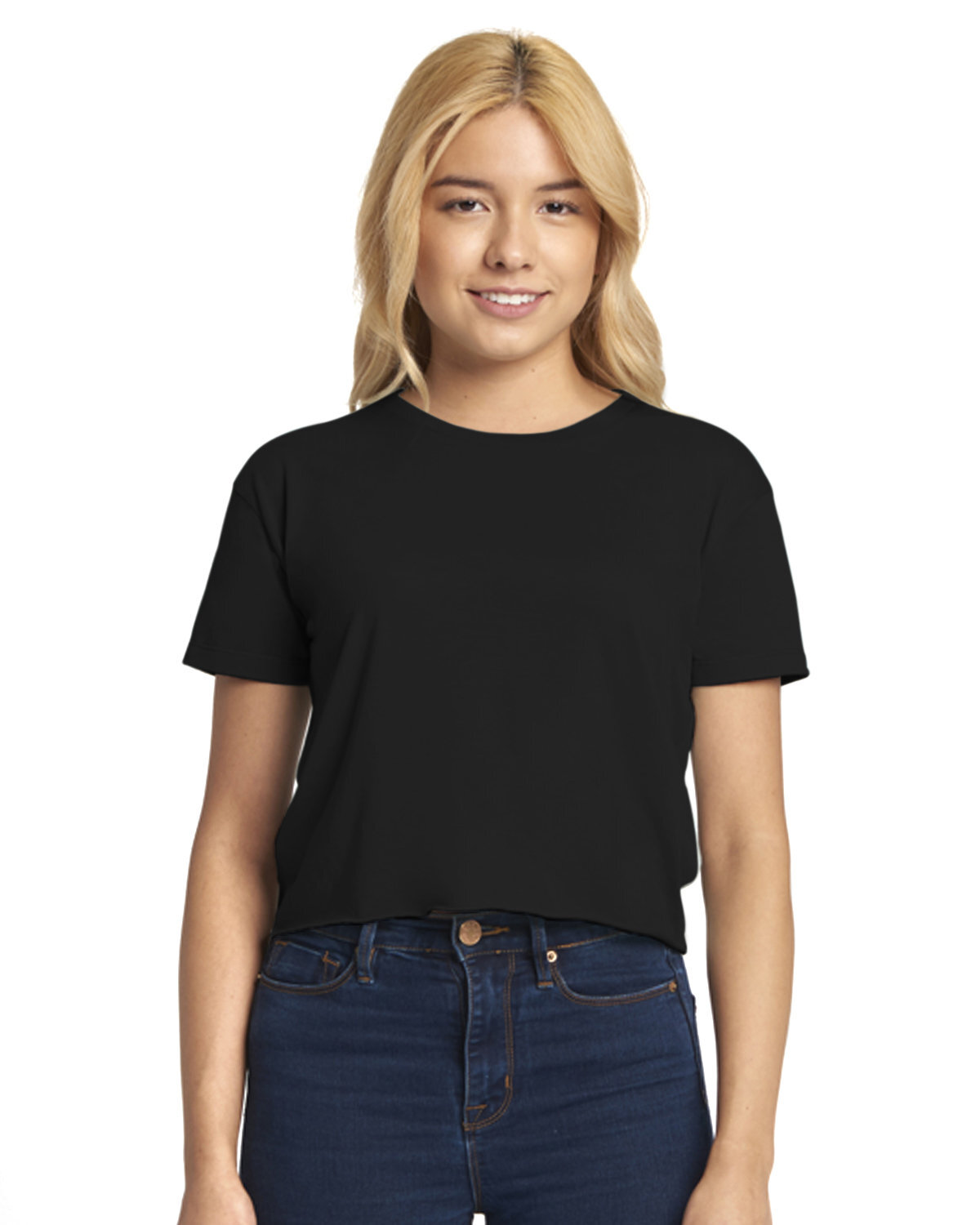 Next Level Apparel Ladies Festival Cali Crop Stylish Plain T Shirt N5080