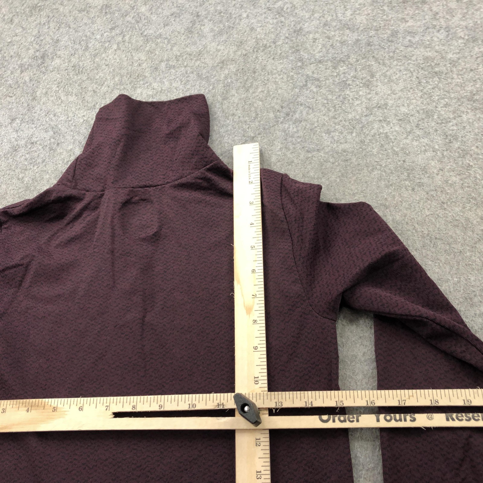 Athleta Pullover Womens Small Purple Turtleneck Jacquard Knit Long Sleeve Top