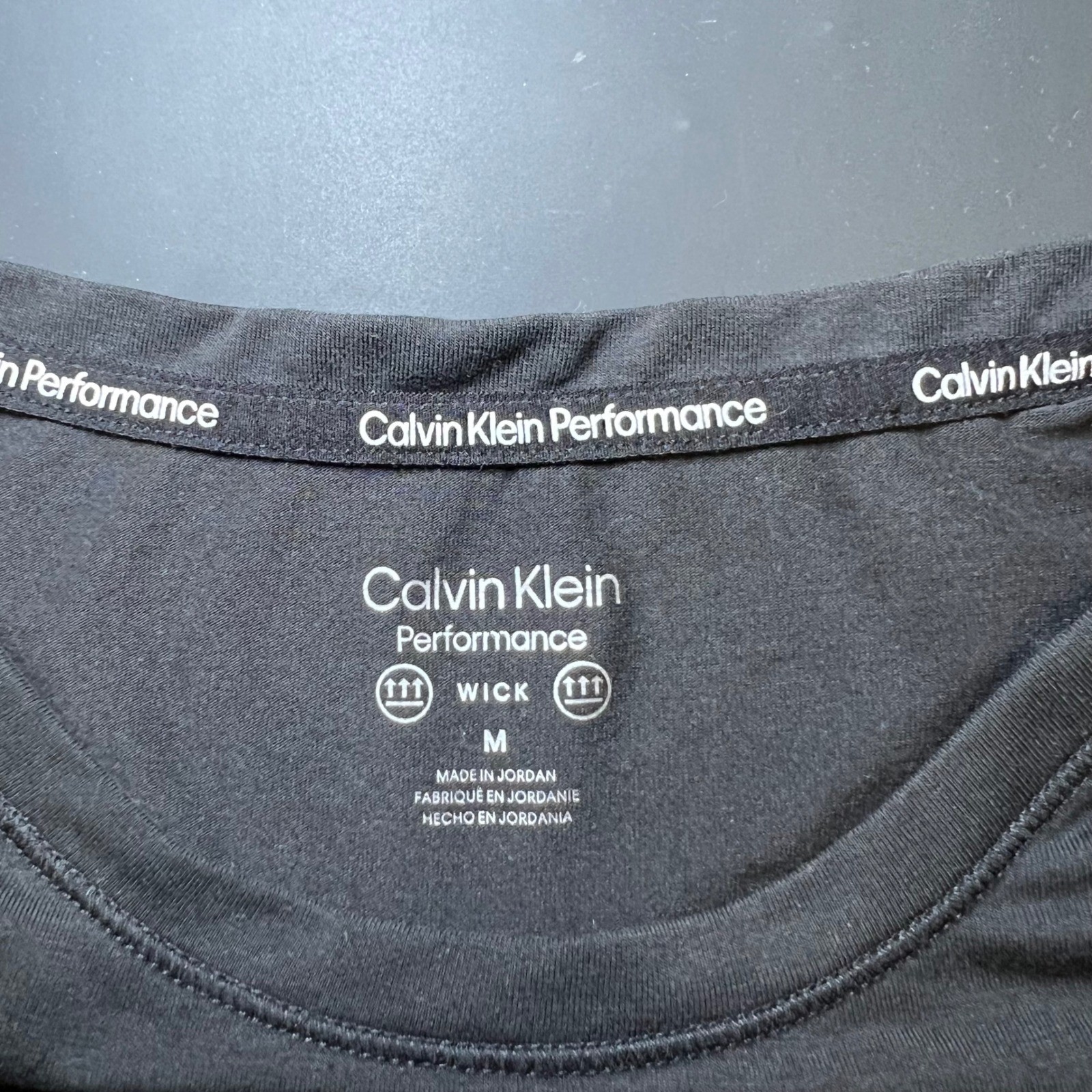 Calvin Klein Performance Athleisure Comfort Black Long Sleeve Wick Shirt Women M