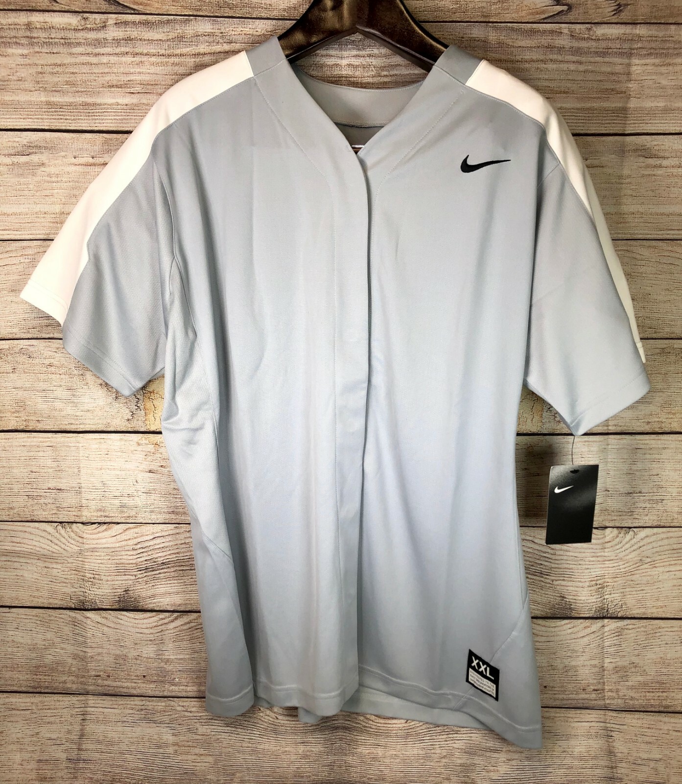 Nike Softball Jersey Women Gray 881248-043 Button Up Softball SS New! Many Sizes