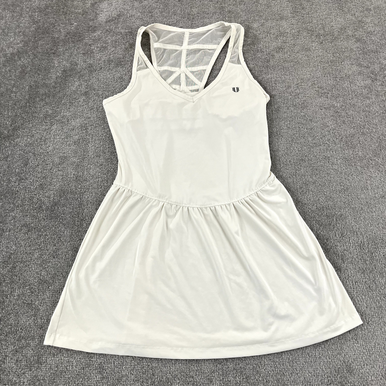 ELEVEN by VENUS WILLIAMS Top Womens Medium White Tennis Dress Stretch Padded