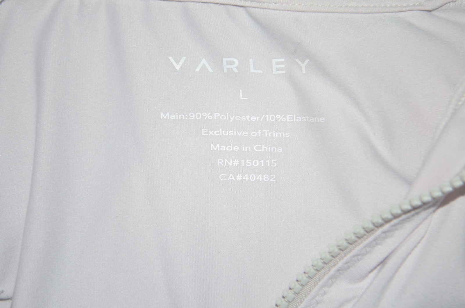 VARLEY Marvale Windchime Stretch Jersey Half Zip Midlayer Jacket Sz L