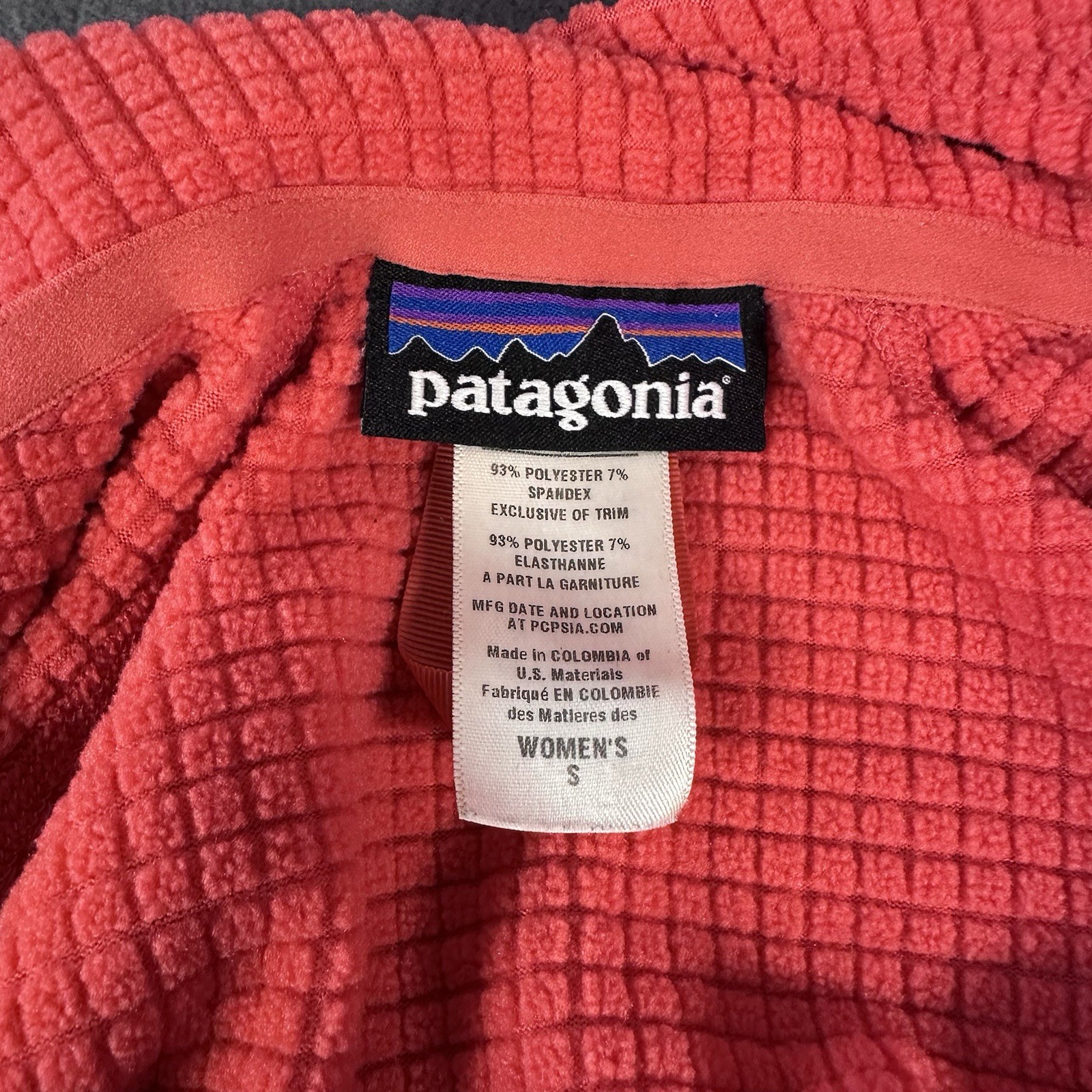 Patagonia R1 Pullover Women’s Small Raspberry Polartec 1/4 Zip Jacket #RN51884