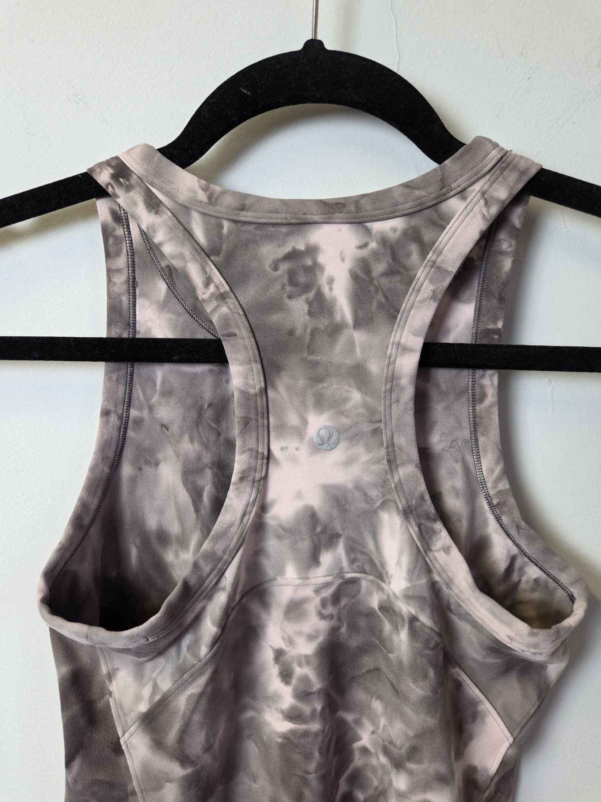 lululemon Align Hip-Length Racerback Tank Top Gray Pink Tie-Dye Size 4