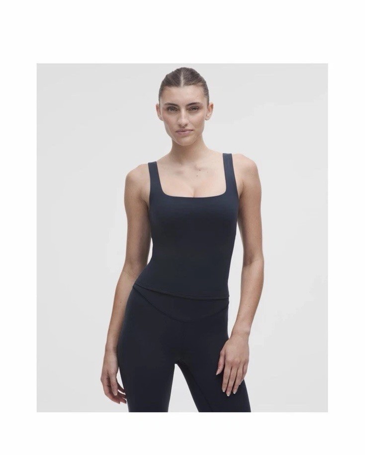 Lululemon Wunder Under SmoothCover Tank Top A/B Cup true navy size 10