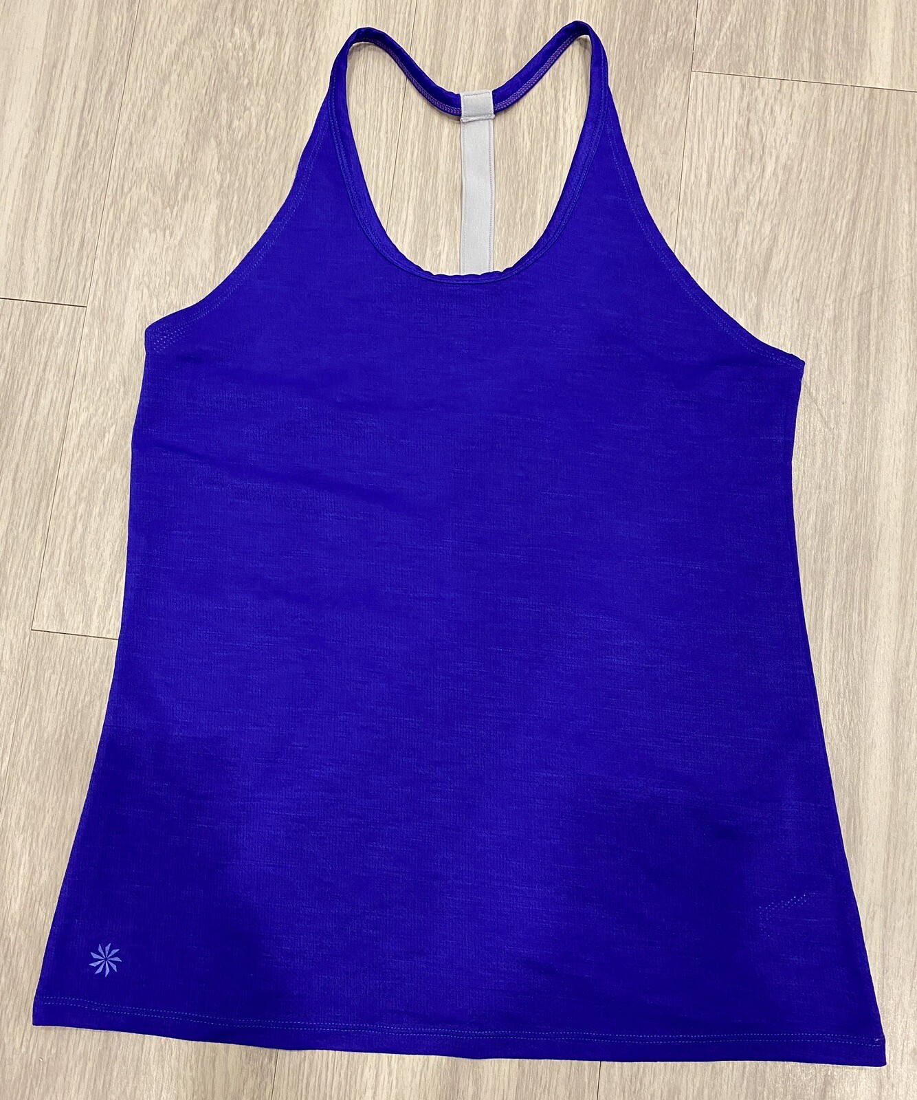 Athleta Small Royal Blue Tank Top Athletic Racerback Textured