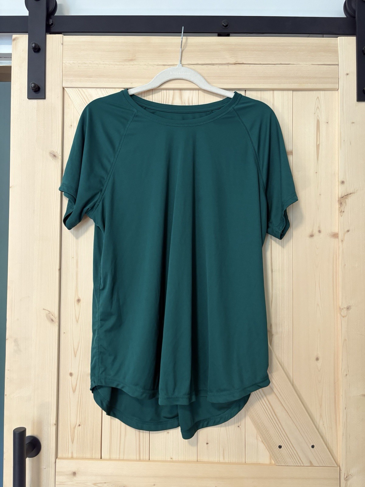tek gear Dark Teal Short-Sleeve Scoop Hem Tee Size Xl