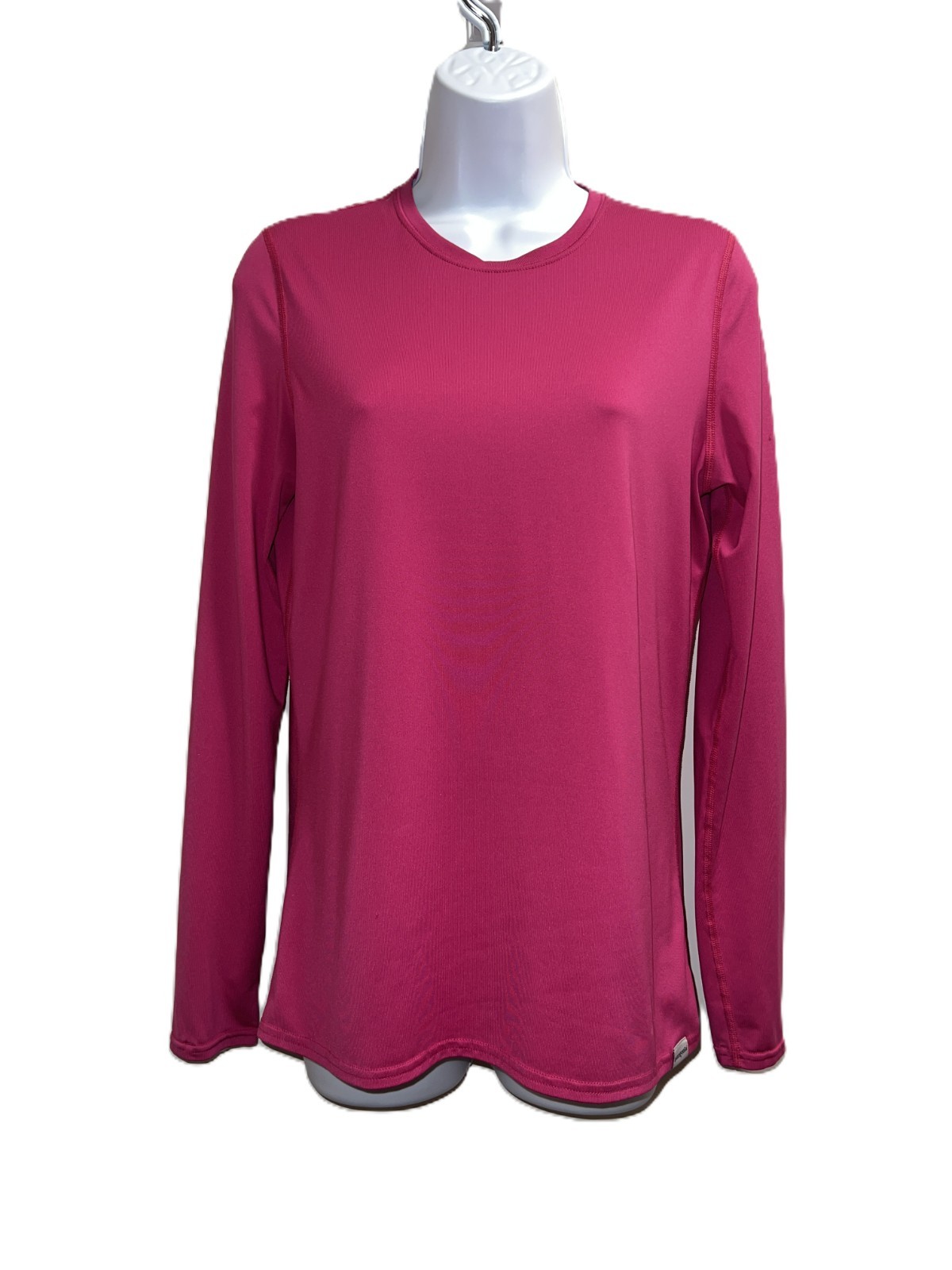 Athleisure Sporty Patagonia Long-sleeved Satin Feel Top Hot Pink Women’s Medium