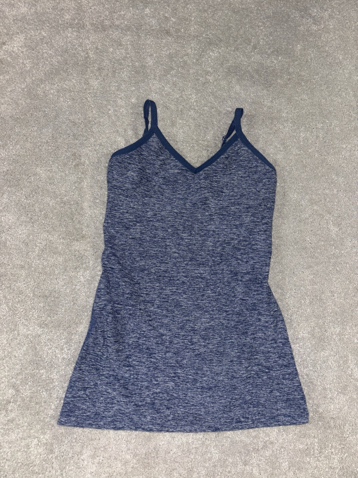 Beyond yoga Spacedye Slim Racerback Cami in Blue size Xs Adjustable Straps Bra