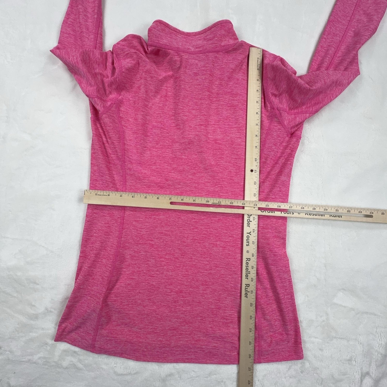 The North Face Pullover Womens Large Pink 1/4 Zip Stretch Long Sleeve Top