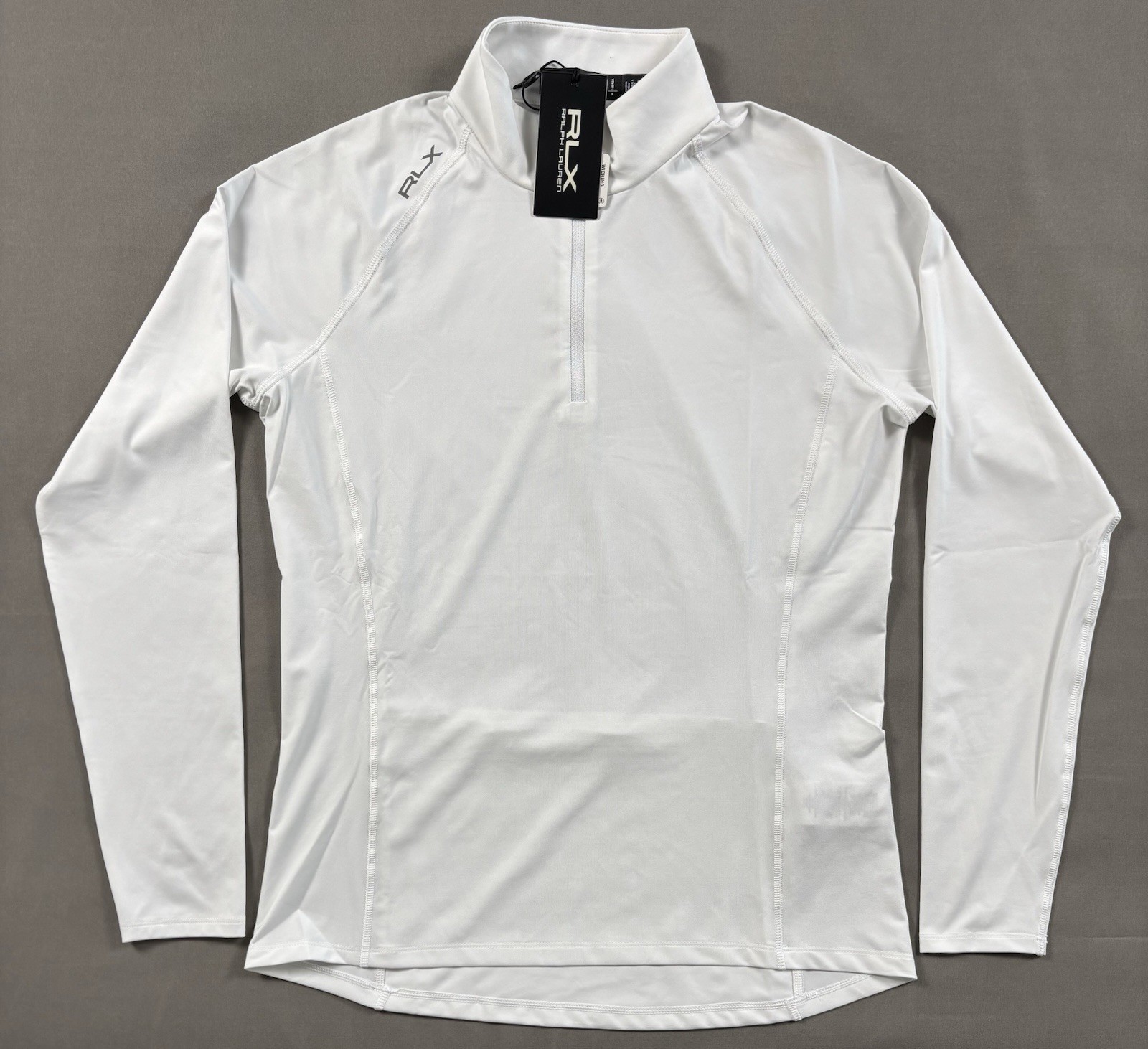 NWT RLX Ralph Lauren Golf 1/4 Zip Long Sleeve Top White Women’s Size S-L $128