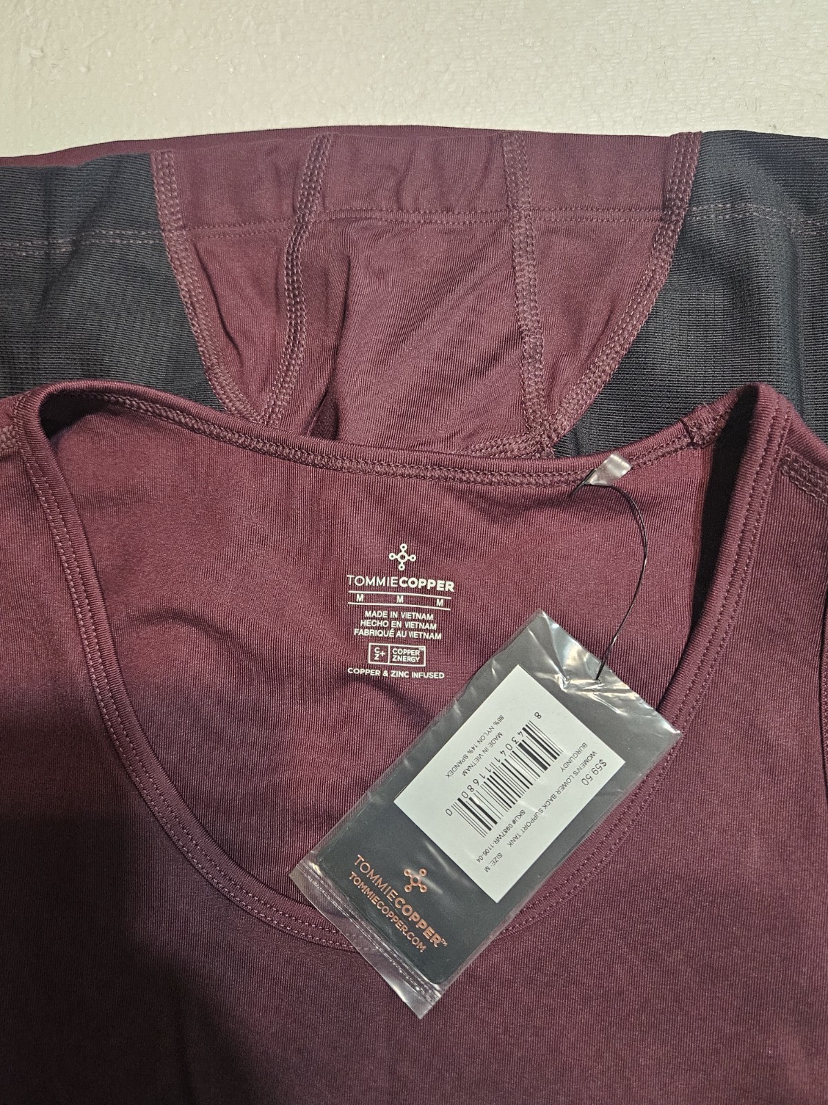 💙🩷Tommie Copper Lower Back Support Thank Size M Burgundy Color❤️💚