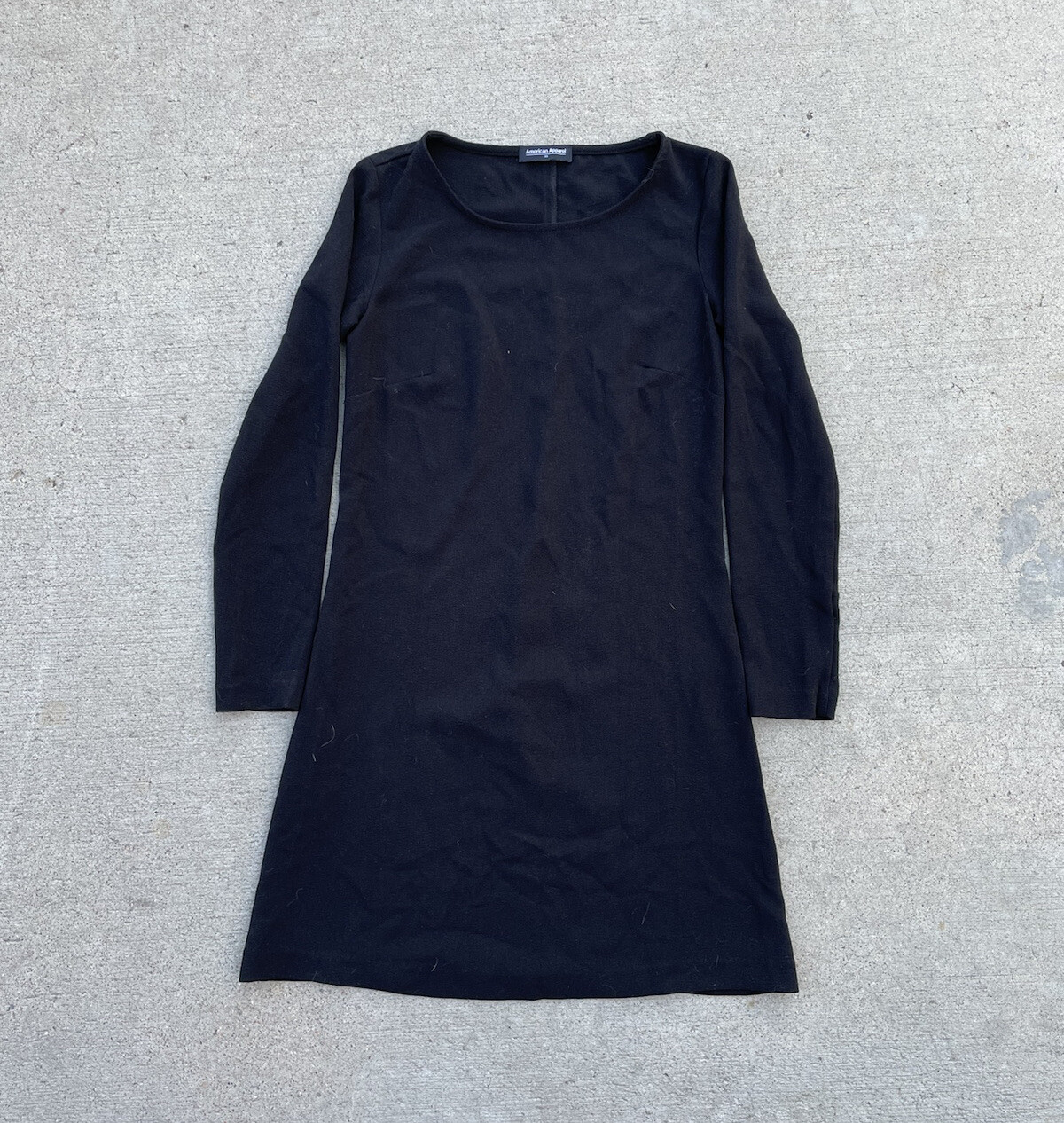 American Apparel Womens Cotton Spandex Blend Dress Dance Top Long Sleeve