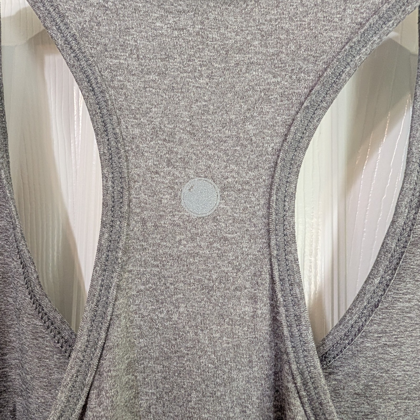 Yogalicious Womens Gray Racerback Activewear Tank Top Size S
