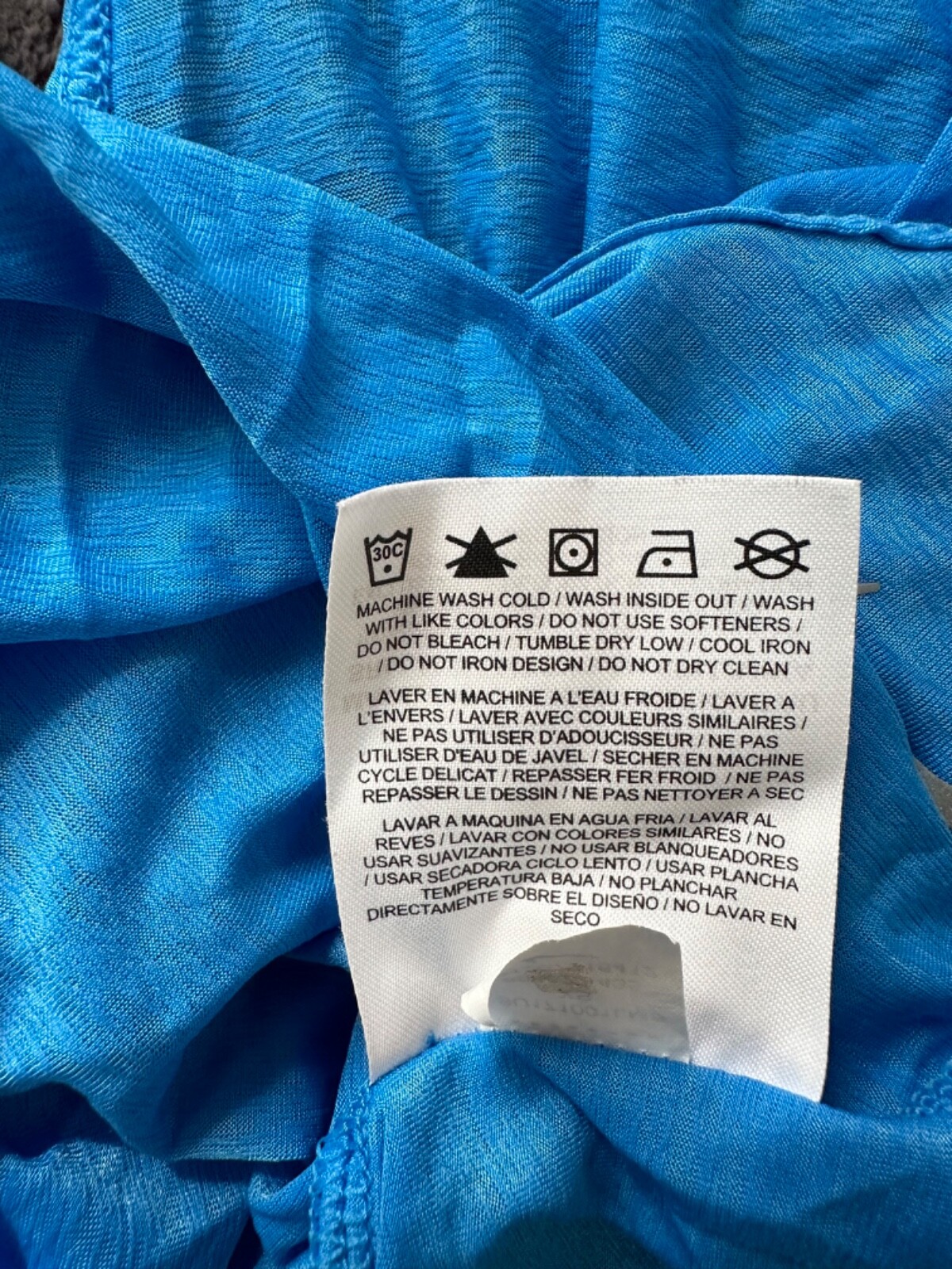 Nike Blue Razor Back Spaghetti Strap Tank Top Sz XS