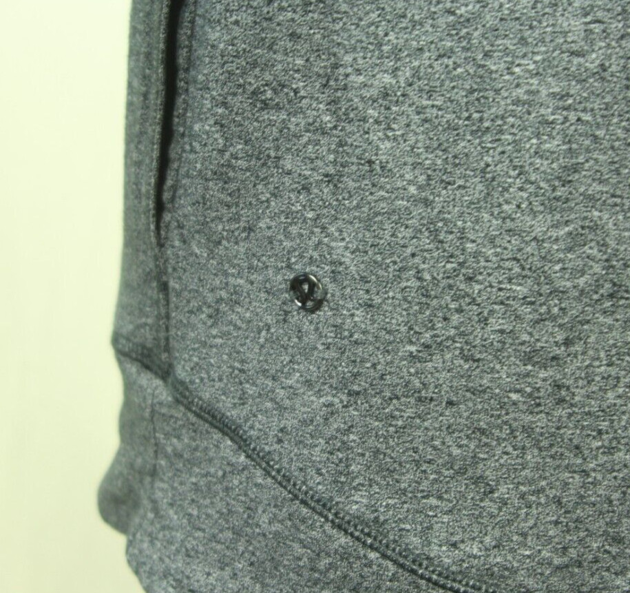 Lululemon Exhalation Pullover II Size 6 Heathered Speckled Black Gray