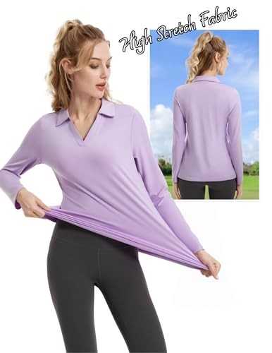 FK3140LST FKEEP WOMEN’S Tennis Golf Shirt Long – FK3140LST-LAVENDER-M