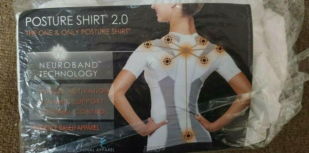 Women’s AlignMed Posture Correcting Shirt 2.0 Neuroband Technology White XL